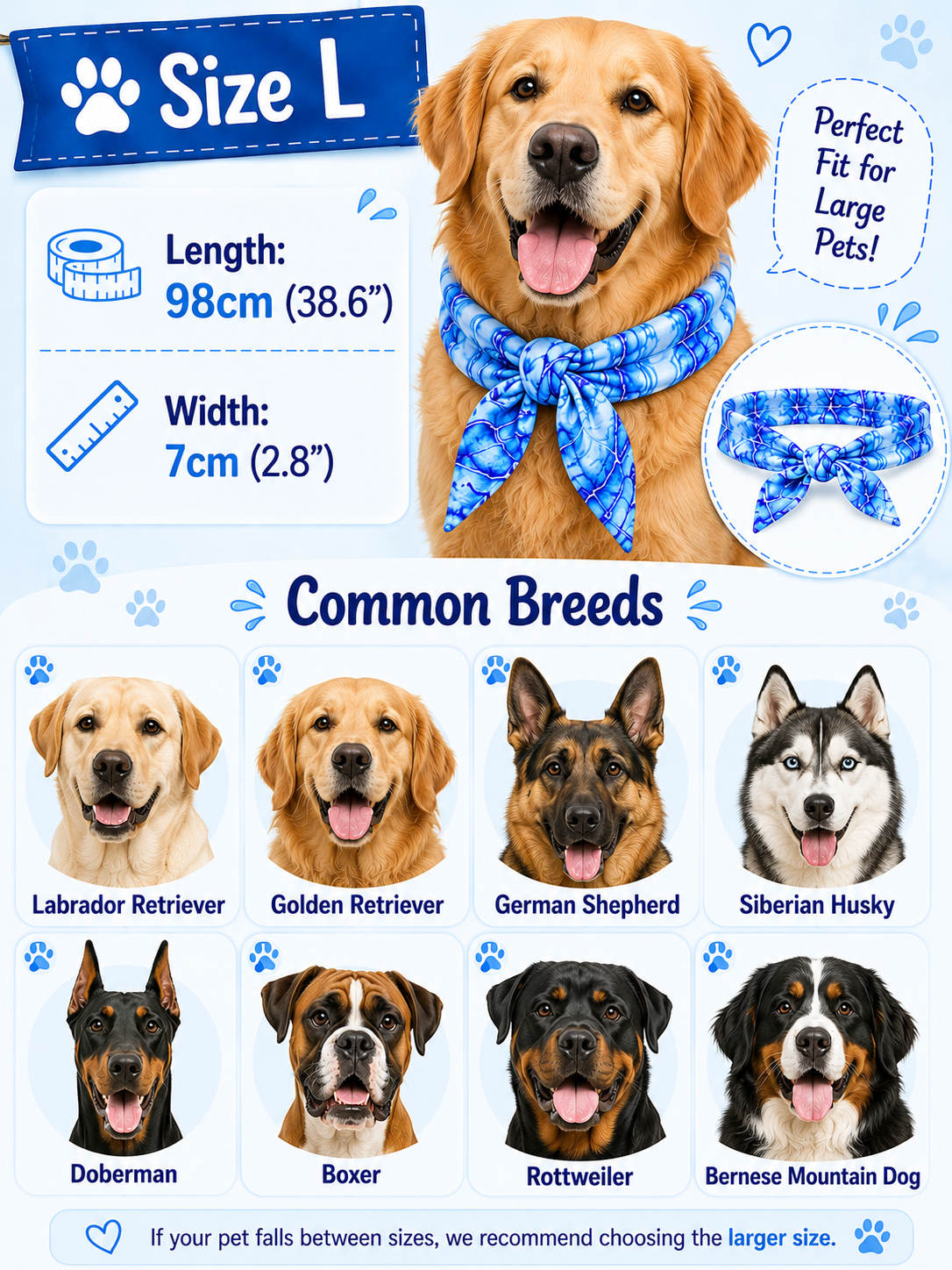 ❄️Keep Your Pet Cool, Comfortable & Adventure-Cooling Bandana🐾☀️
