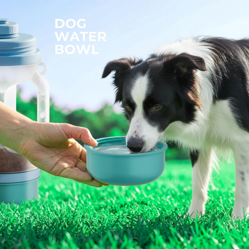 LPW Travel Dog Water & Food Bottle (Dual Chamber)