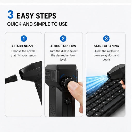 COMPACT MULTI-FUNCTIONAL AIR DUSTER