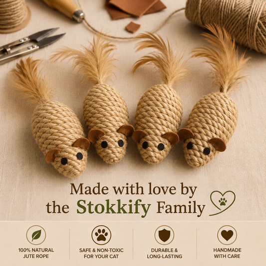 Stokkify Natural Mouse Toys