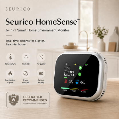 Seurico™ 6-in-1 Smart Home Environment Monitor
