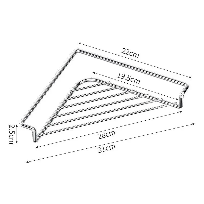 Stainless Steel Corner Sink Shelf