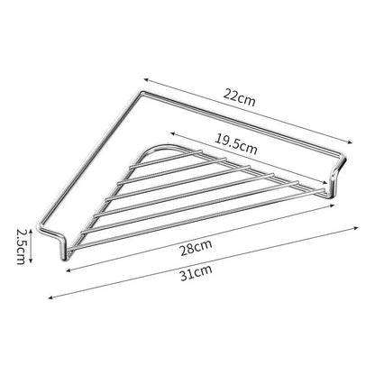 Stainless Steel Corner Sink Shelf