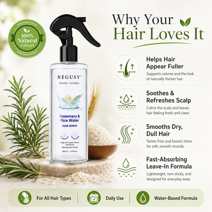 Rosemary + Rice Water Daily Hair Mist