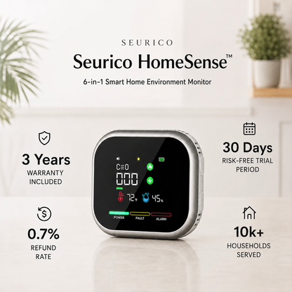 Seurico™ 6-in-1 Smart Home Environment Monitor