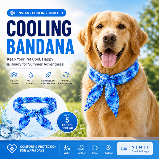 ❄️Keep Your Pet Cool, Comfortable & Adventure-Cooling Bandana🐾☀️