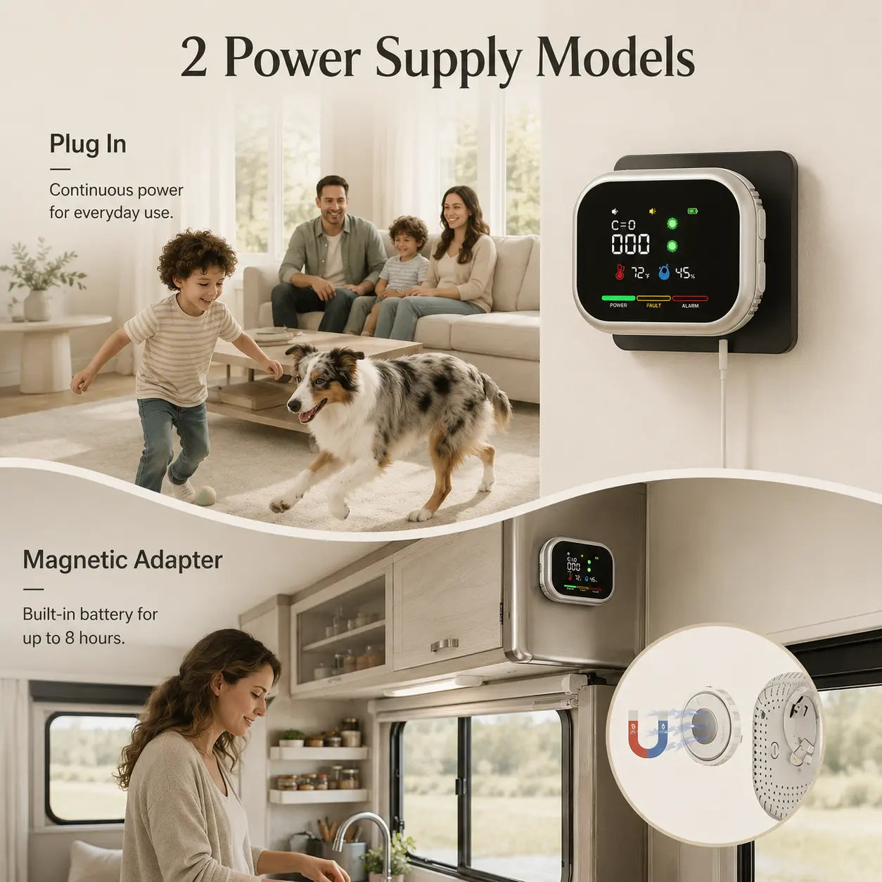 Seurico™ 6-in-1 Smart Home Environment Monitor
