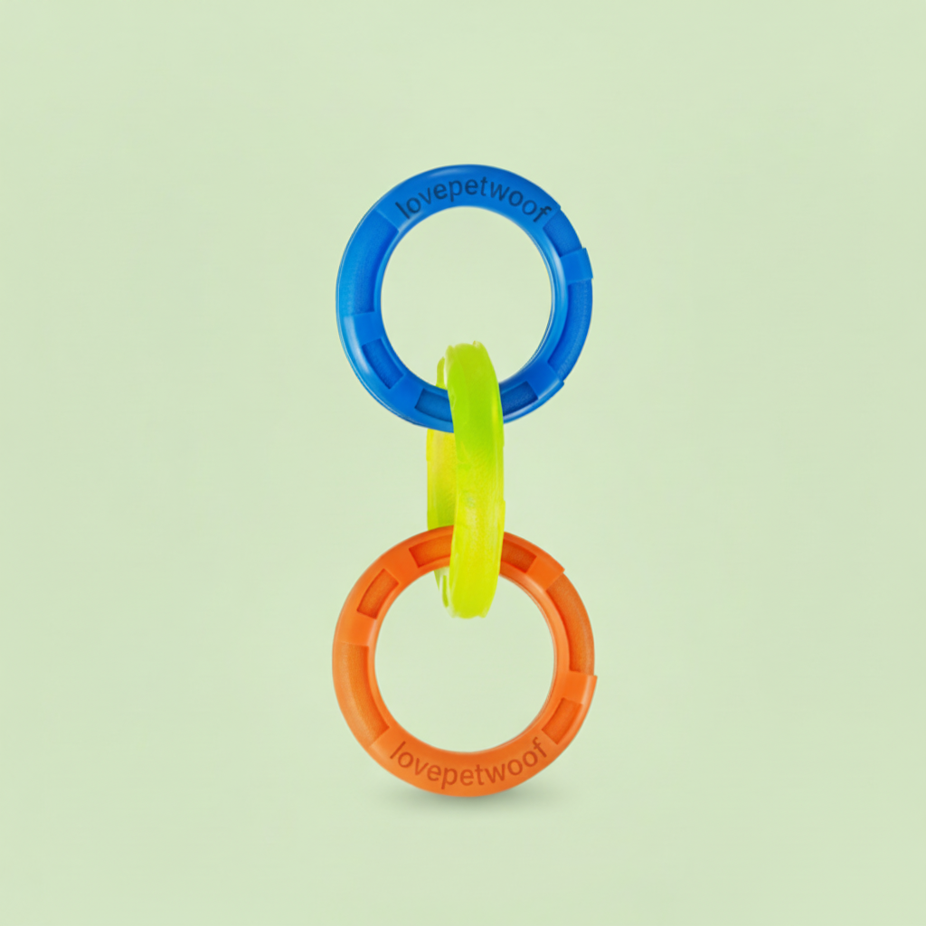 LPW Durable 3-Ring Dog Tug Toy