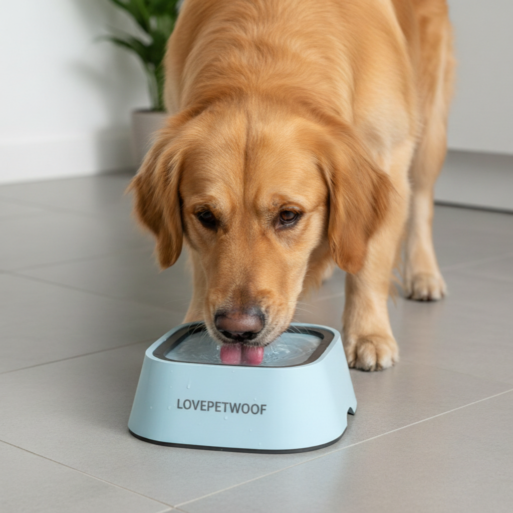 LPW Spill-Proof Slow Drinking Dog Water Bowl