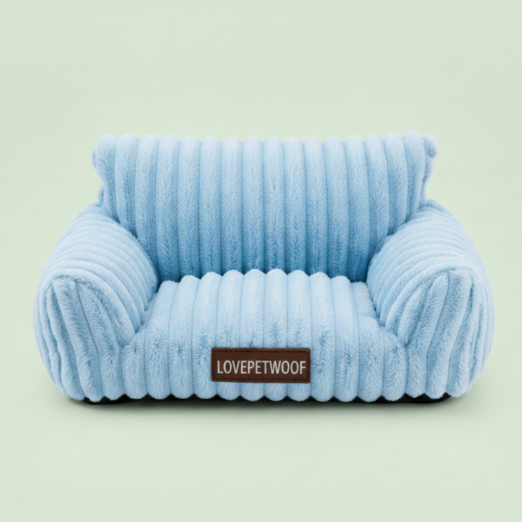 LPW Plush Pet Sofa Bed with Washable Cover