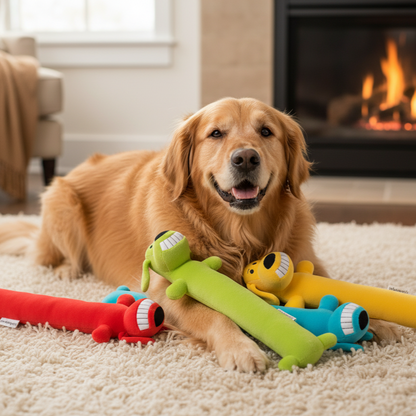 LPW Squeaky Dog Toy Set (Pack of 4)